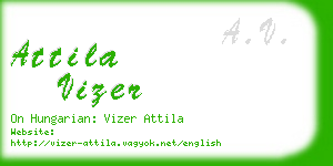 attila vizer business card